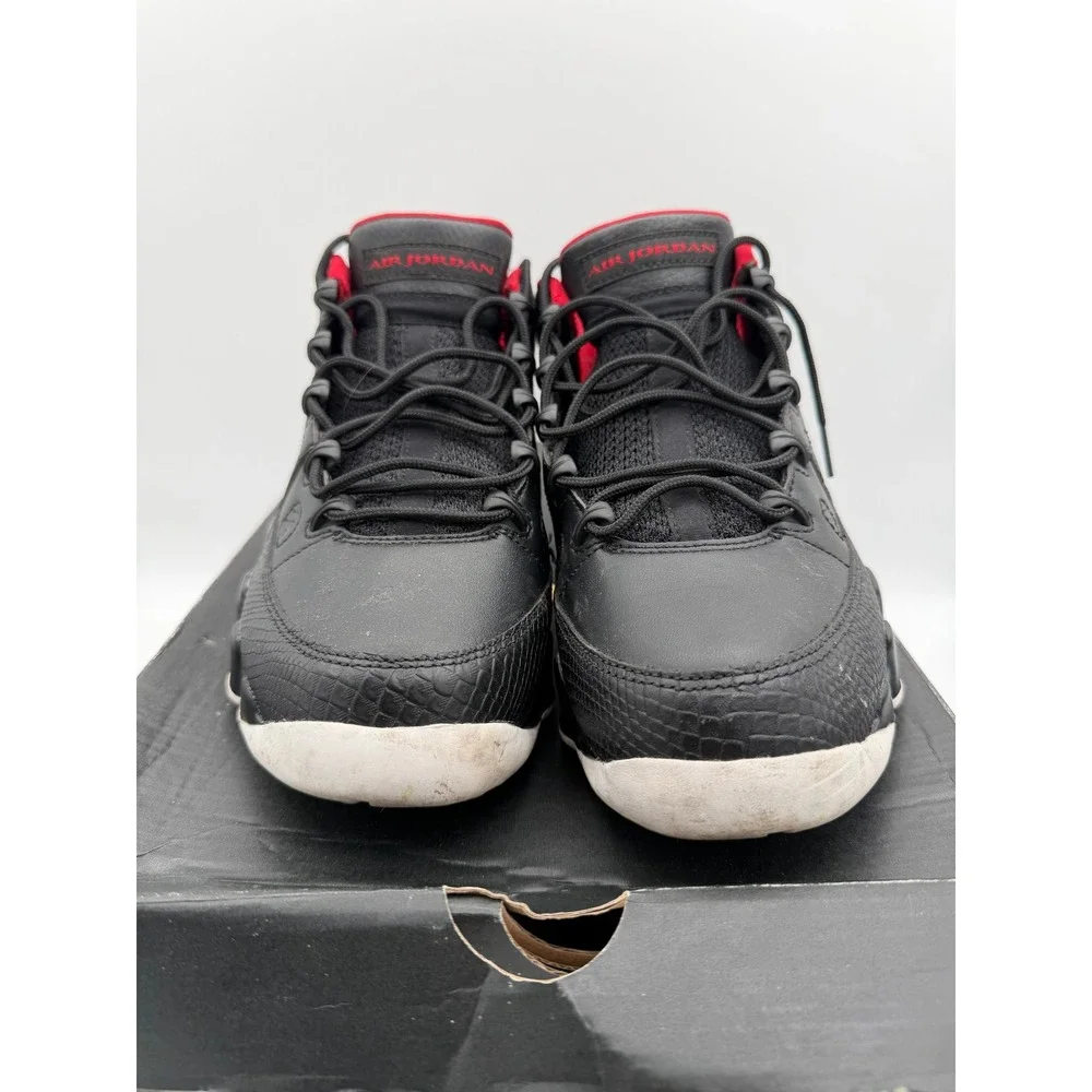 Air Jordan 9 Retro Low Bred Black Gym‎ Red White 832822-001 Mens Size 9